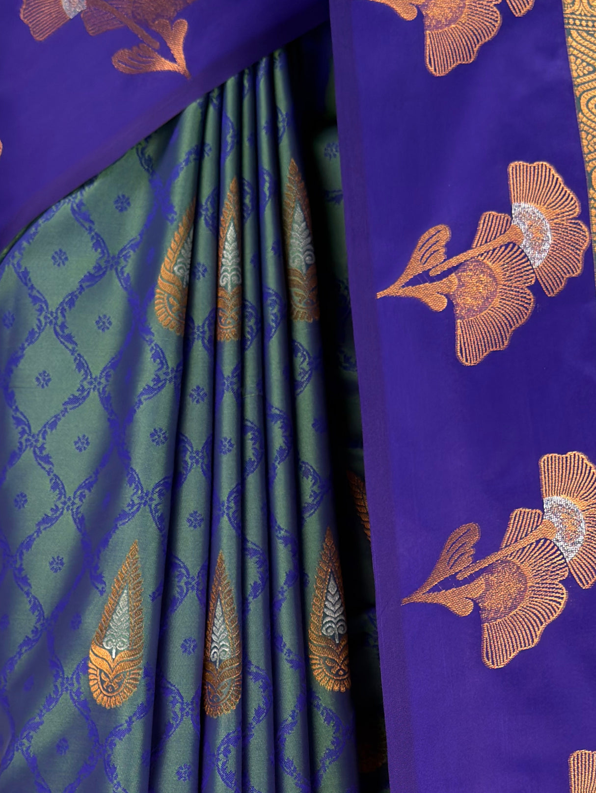MIMOSA Sapphire Saree Saree — fleets shot full lifestyle