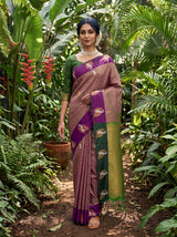 MIMOSA Magenta Saree Saree — pose 6 styling detail