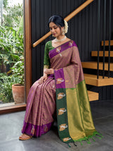MIMOSA Magenta Saree Saree — pose 8 styling detail