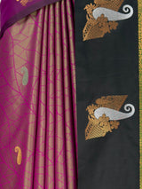 MIMOSA Magenta Saree Saree — fleets shot full lifestyle
