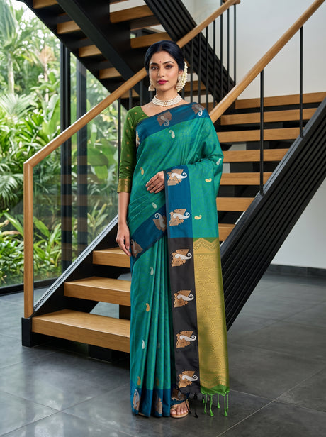MIMOSA Rama Saree Saree — front view on mannequin