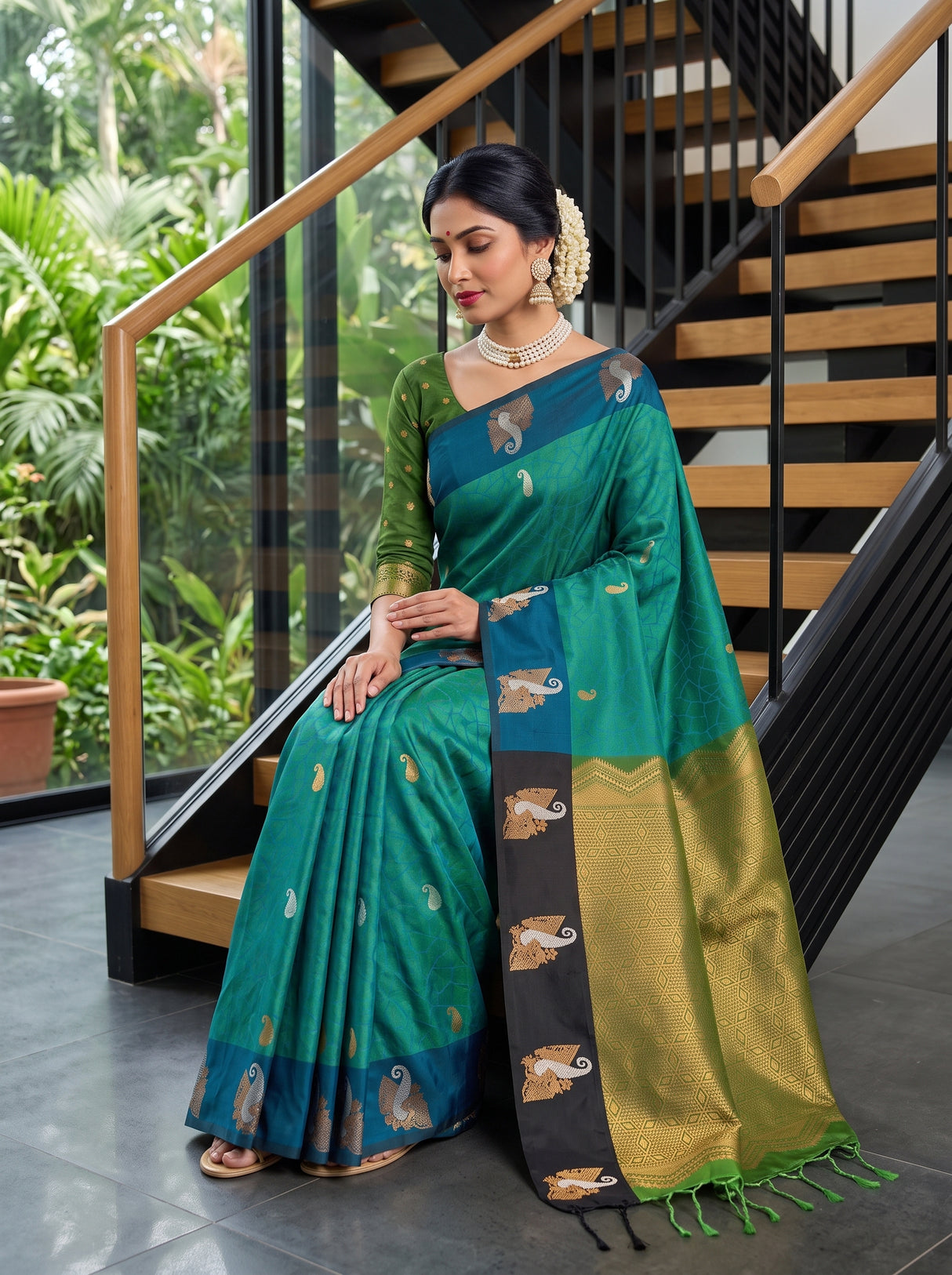 MIMOSA Rama Saree Saree — pose 8 styling detail