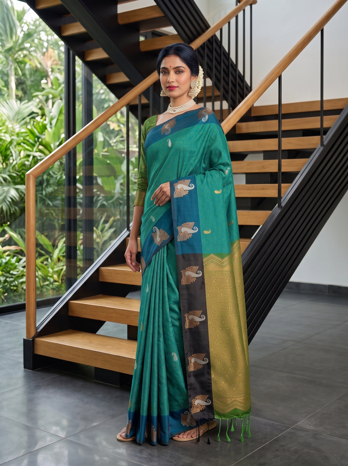 MIMOSA Rama Saree Saree — pose 9 styling detail