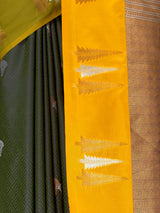 MIMOSA Bottle Green Saree Saree — fleets shot full lifestyle