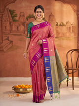 MIMOSA Rani Saree Saree — pose 6 styling detail