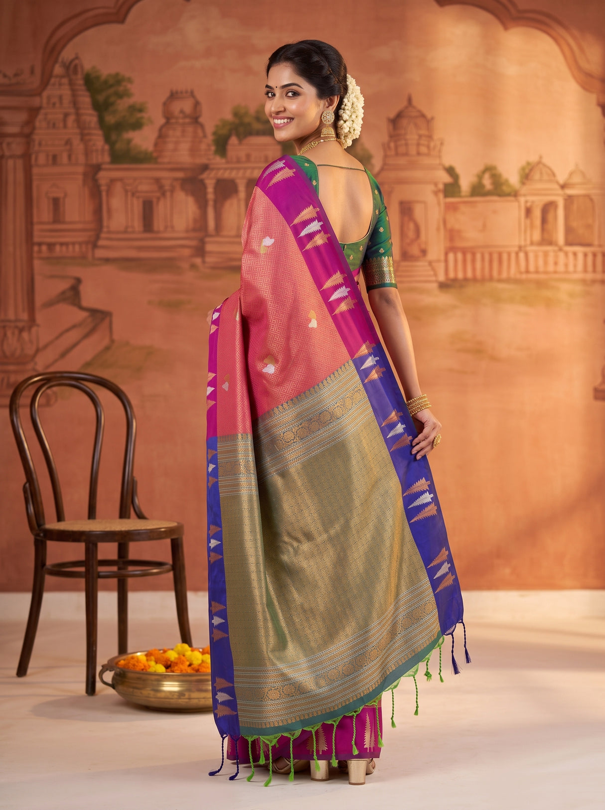 MIMOSA Rani Saree Saree — pose 7 styling detail