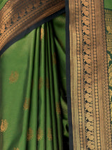 MIMOSA Green Saree Saree — fleets shot full lifestyle
