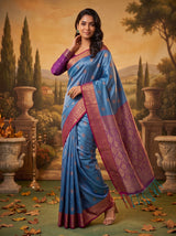 MIMOSA Sapphire Saree Saree — pose 9 styling detail