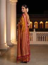 MIMOSA Mustard Saree Saree — pose 7 styling detail