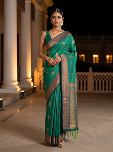 MIMOSA Rama Saree Saree — front view on mannequin