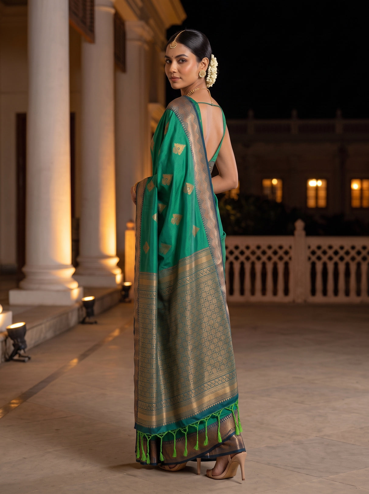 MIMOSA Rama Saree Saree — pose 7 styling detail