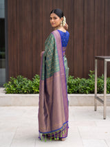 MIMOSA Green Saree Saree — pose 7 styling detail