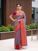 MIMOSA Violet Saree Saree — pose 4 styling detail