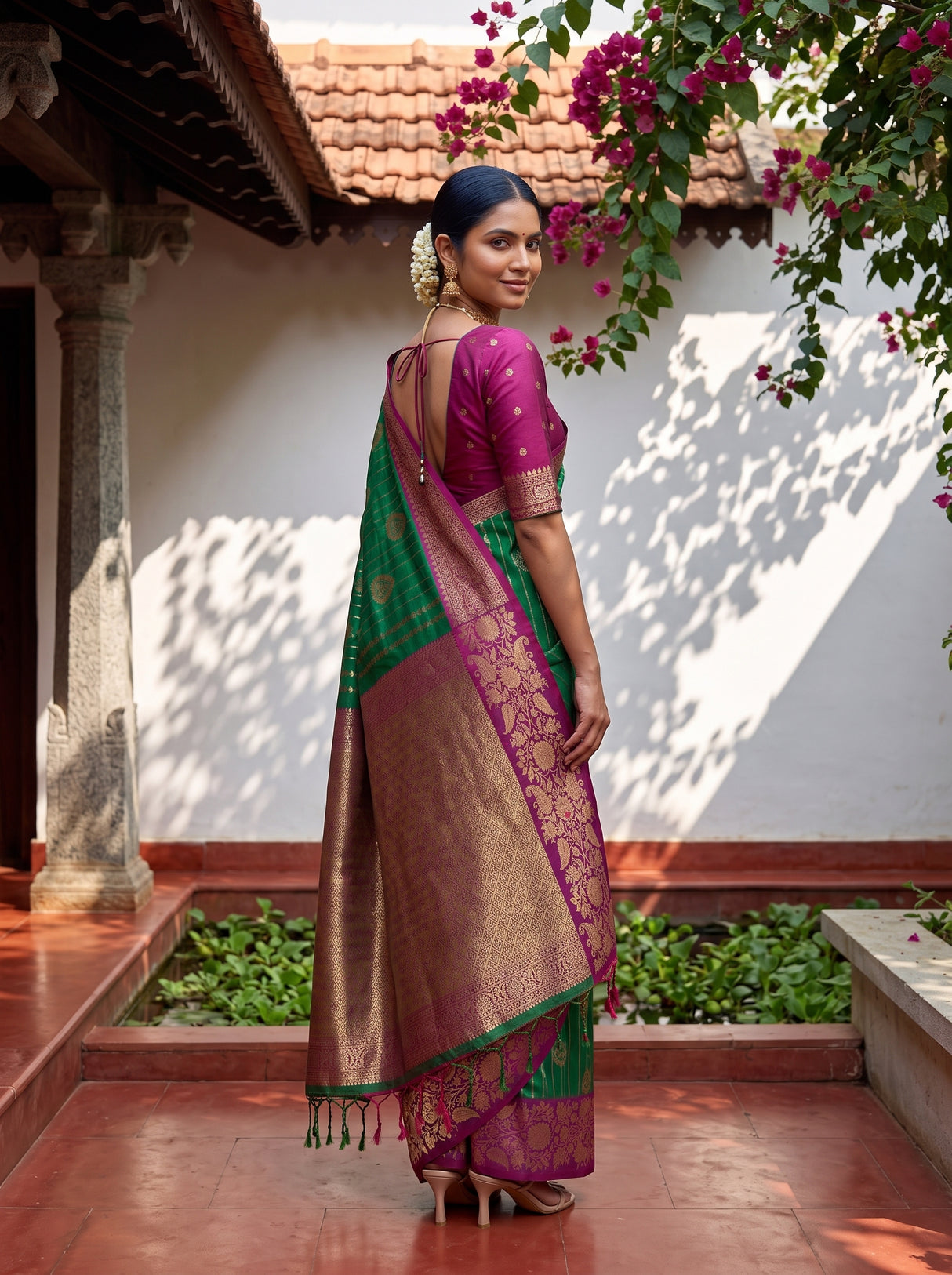 MIMOSA Rama Saree Saree — pose 7 styling detail