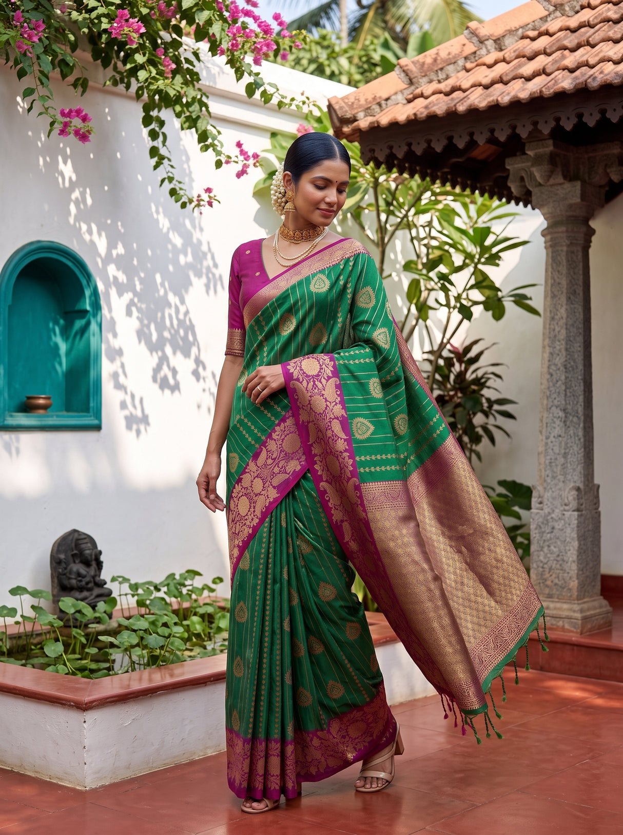 MIMOSA Rama Saree Saree — pose 9 styling detail