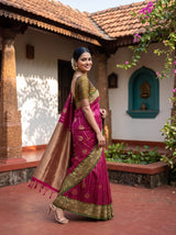 MIMOSA Rani Saree Saree — pose 9 styling detail