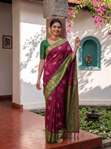 MIMOSA Wine Saree Saree — pose 10 styling detail