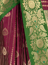 MIMOSA Wine Saree Saree — fleets shot full lifestyle