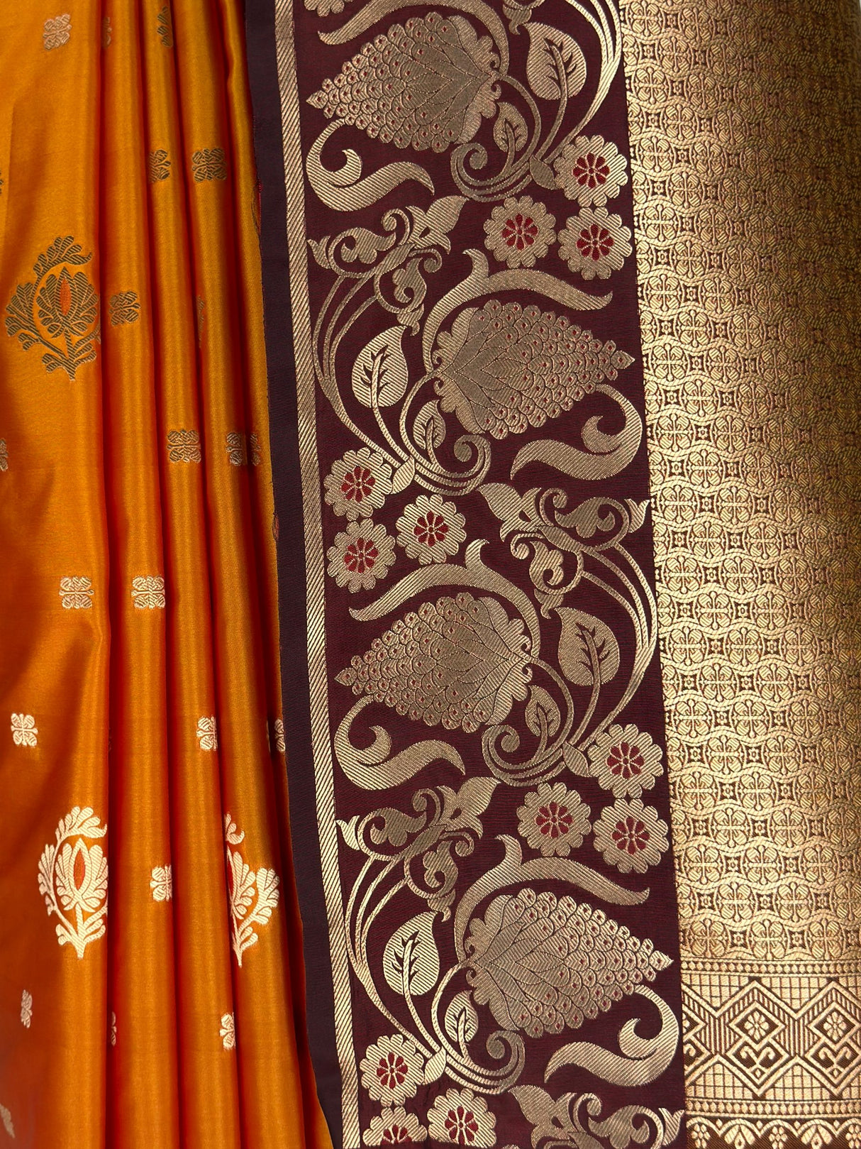 MIMOSA Mustard Saree Saree — fleets shot full lifestyle