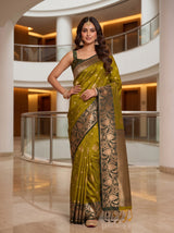 MIMOSA Pista Saree Saree — pose 4 styling detail