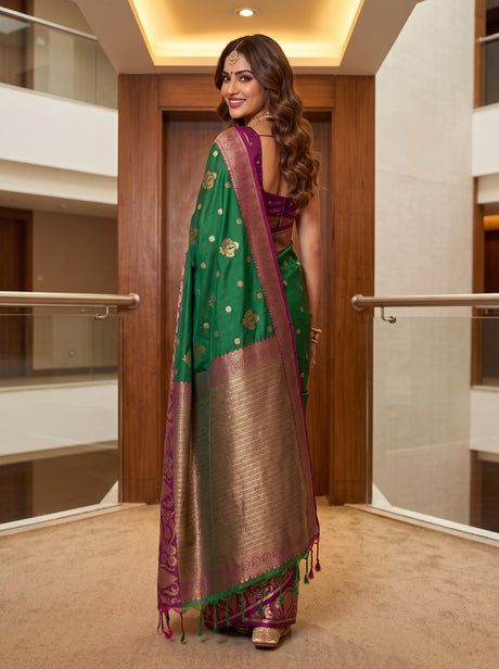 MIMOSA Rama Saree Saree — pose 2 styling detail