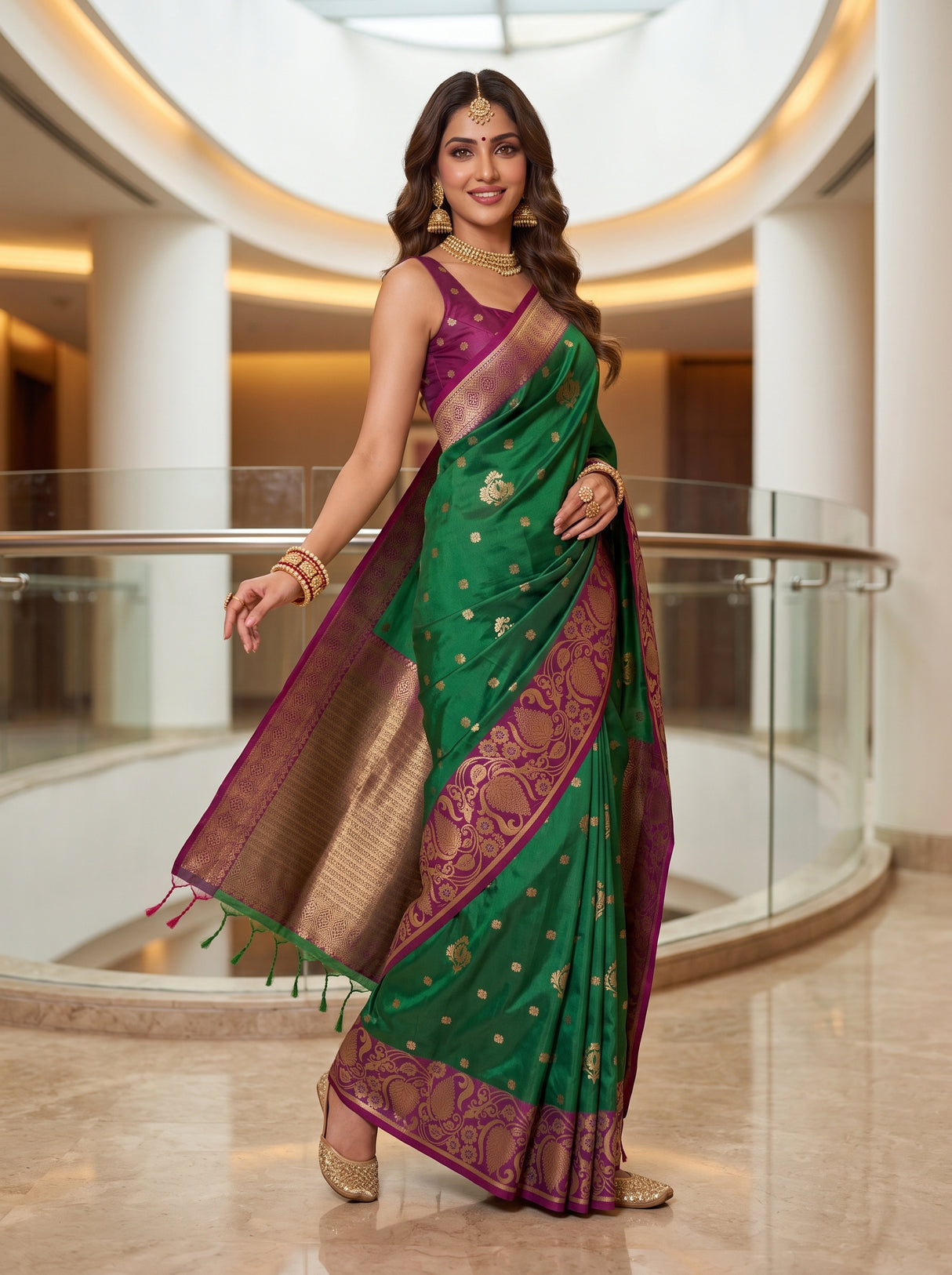 MIMOSA Rama Saree Saree — pose 9 styling detail