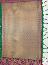 MIMOSA Rama Saree Saree — pallu and zari work detail