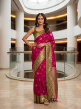 MIMOSA Rani Saree Saree — pose 4 styling detail