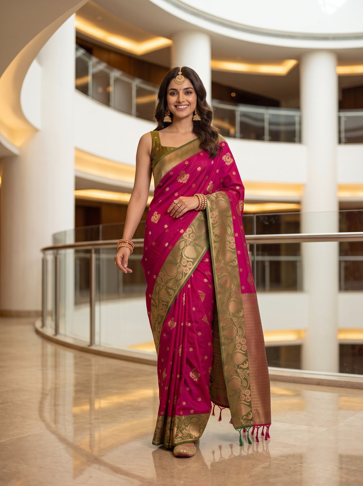 MIMOSA Rani Saree Saree — pose 6 styling detail