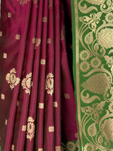 MIMOSA Wine Saree Saree — fleets shot full lifestyle