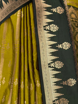MIMOSA Pista Kanjivaram Art Silk Saree — fleets shot full lifestyle