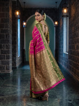MIMOSA Rani Kanjivaram Art Silk Saree — pose 9 styling detail