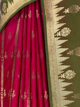 MIMOSA Rani Kanjivaram Art Silk Saree — fleets shot full lifestyle
