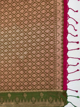 MIMOSA Rani Kanjivaram Art Silk Saree — pallu and zari work detail