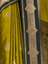 MIMOSA Pista Kanjivaram Art Silk Saree — fleets shot full lifestyle