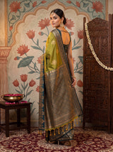 MIMOSA Pista Saree Saree — pose 7 styling detail