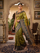 MIMOSA Pista Saree Saree — pose 9 styling detail