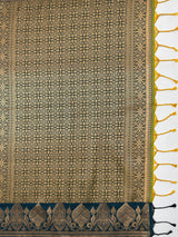 MIMOSA Pista Saree Saree — pallu and zari work detail
