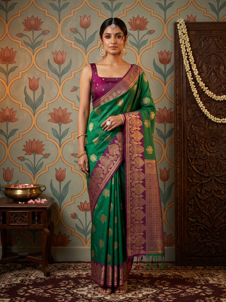 MIMOSA Rama Saree Saree — front view on mannequin