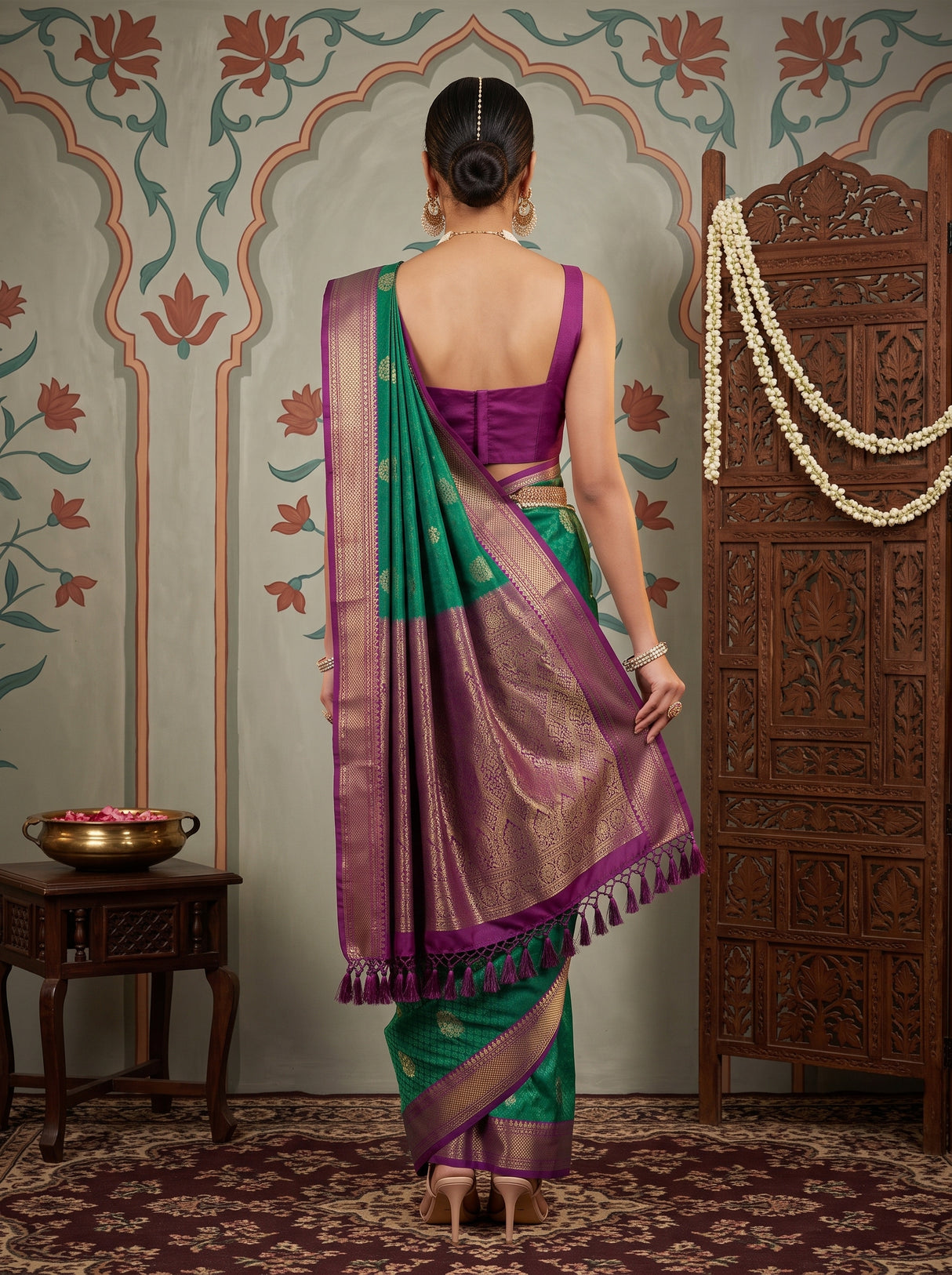 MIMOSA Rama Saree Saree — pose 2 styling detail