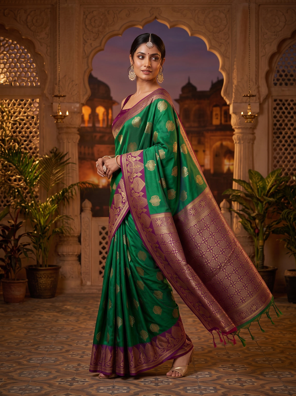 MIMOSA Rama Saree Saree — pose 9 styling detail