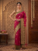 MIMOSA Rani Saree Saree — pose 4 styling detail