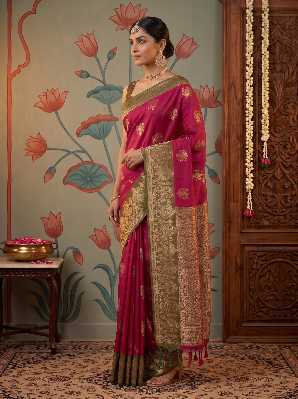 MIMOSA Rani Saree Saree — pose 5 styling detail