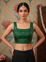 MIMOSA Wine Saree Saree — blouse close-up