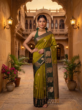 MIMOSA Pista Saree Saree — pose 4 styling detail
