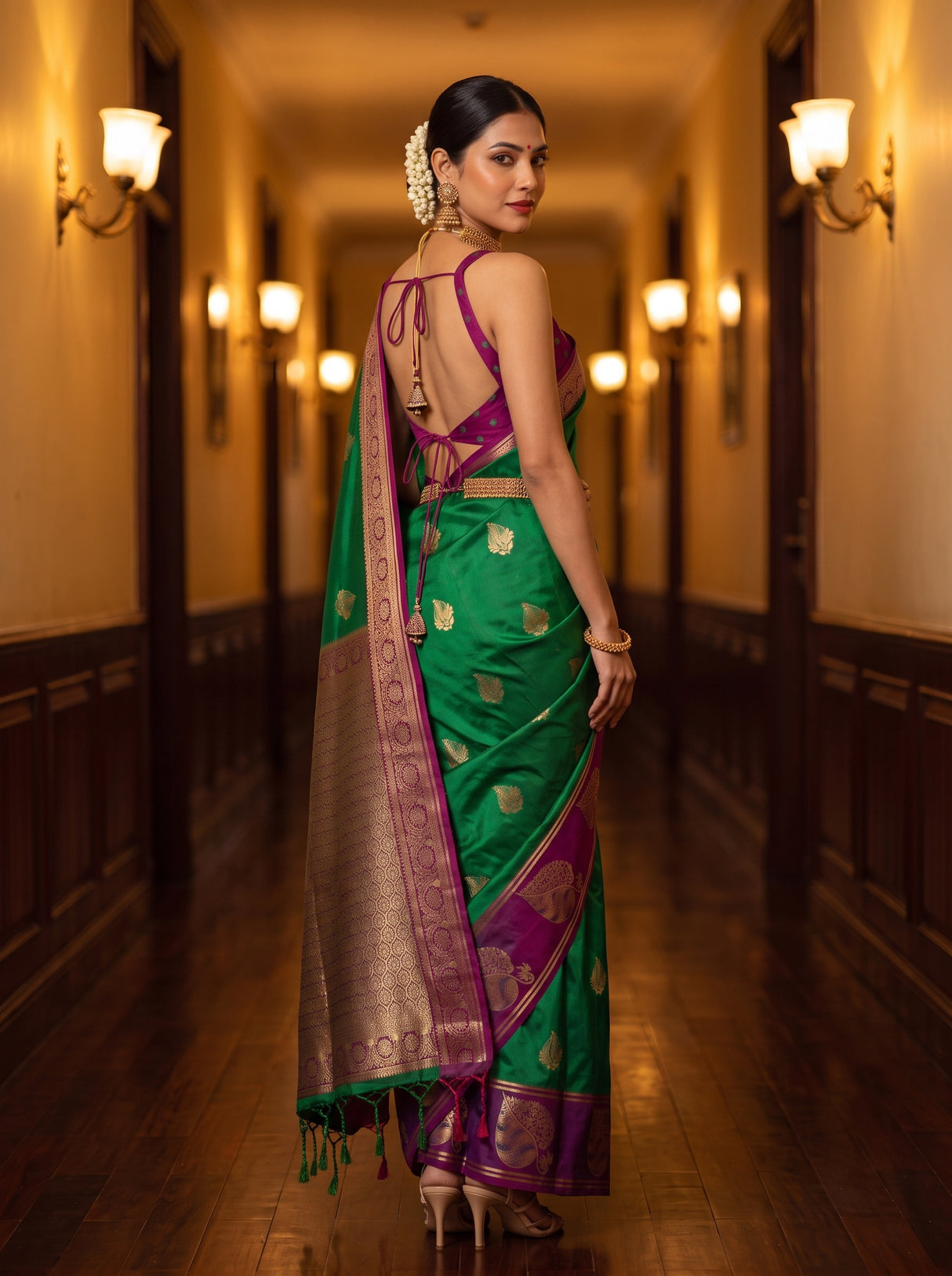 MIMOSA Rama Saree Saree — pose 5 styling detail