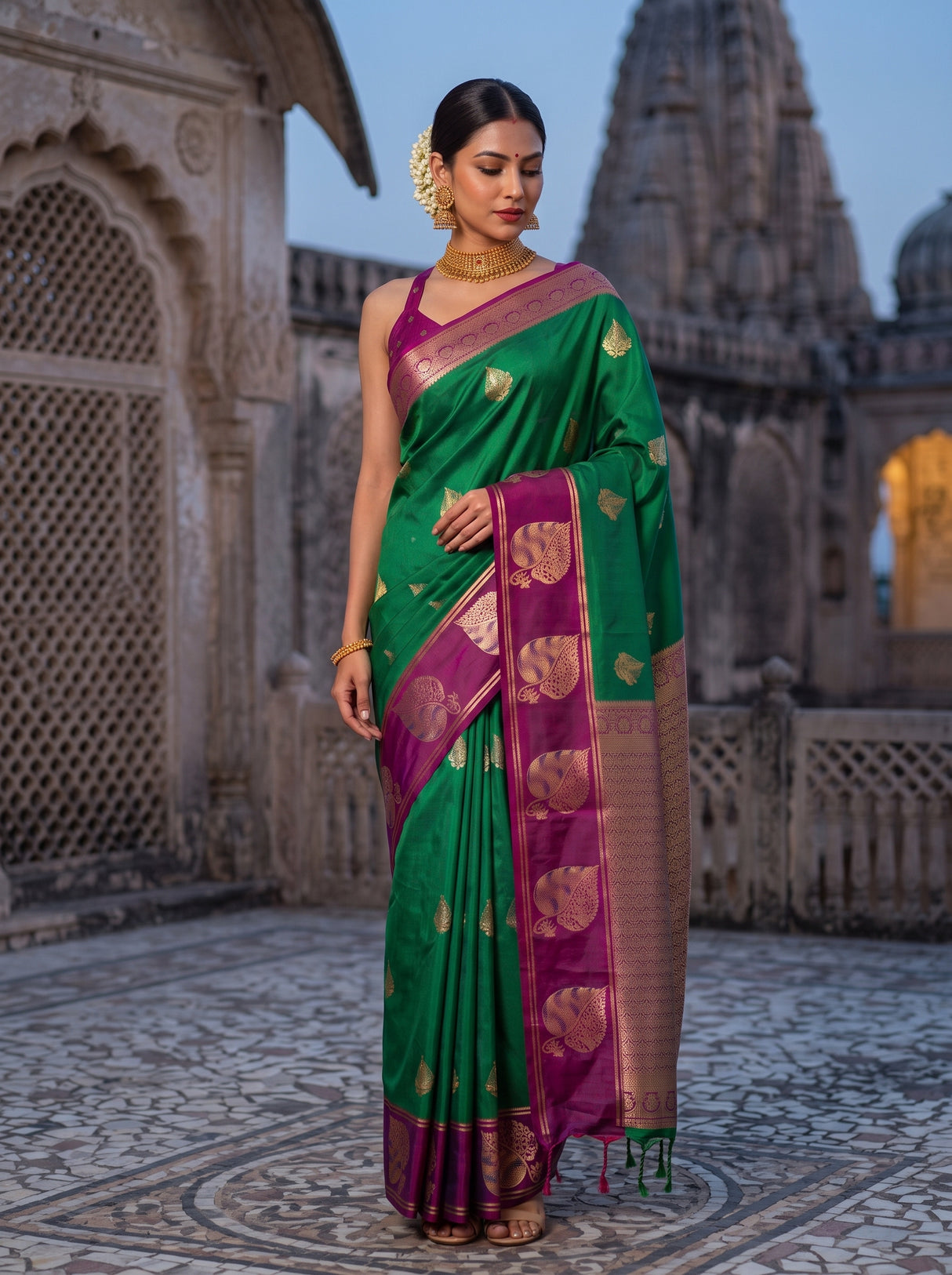 MIMOSA Rama Saree Saree — pose 9 styling detail