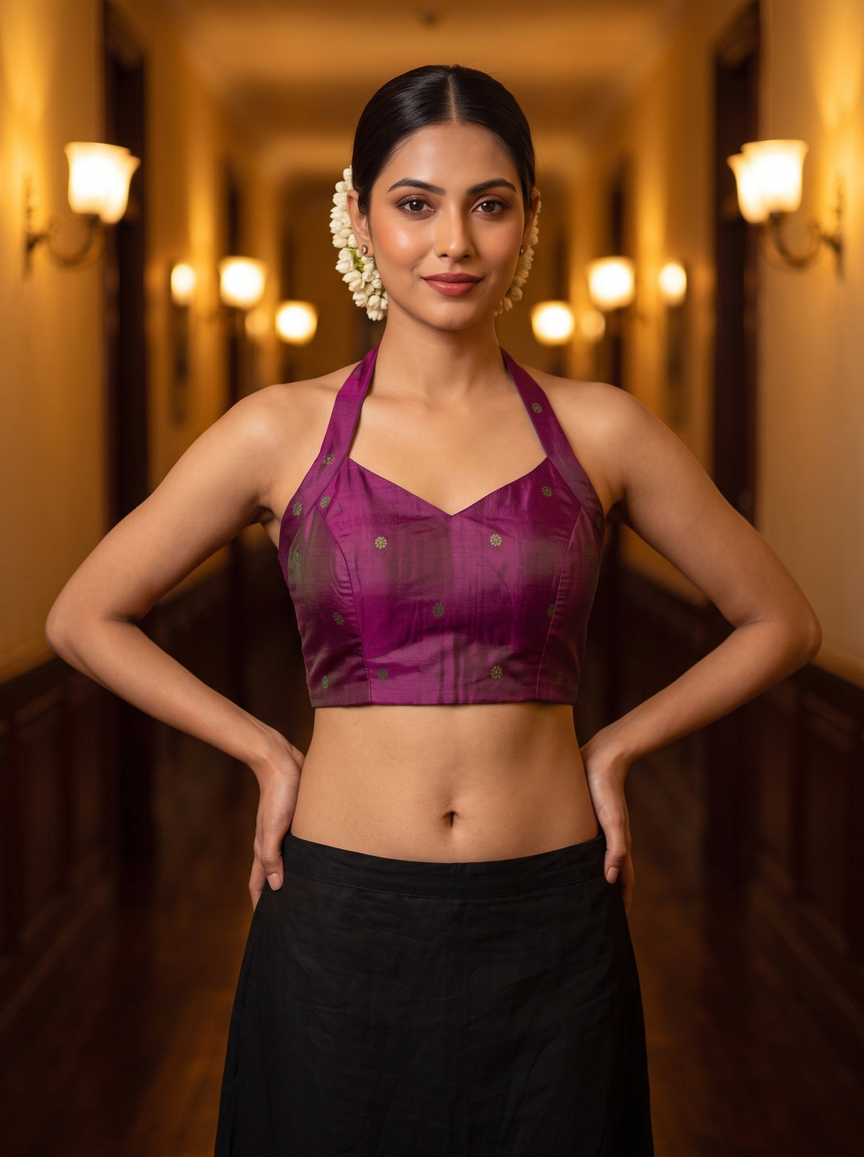 MIMOSA Rama Saree Saree — blouse close-up