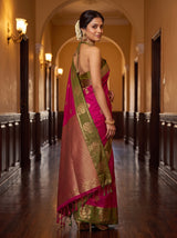 MIMOSA Rani Saree Saree — pose 5 styling detail