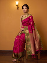 MIMOSA Rani Saree Saree — pose 8 styling detail